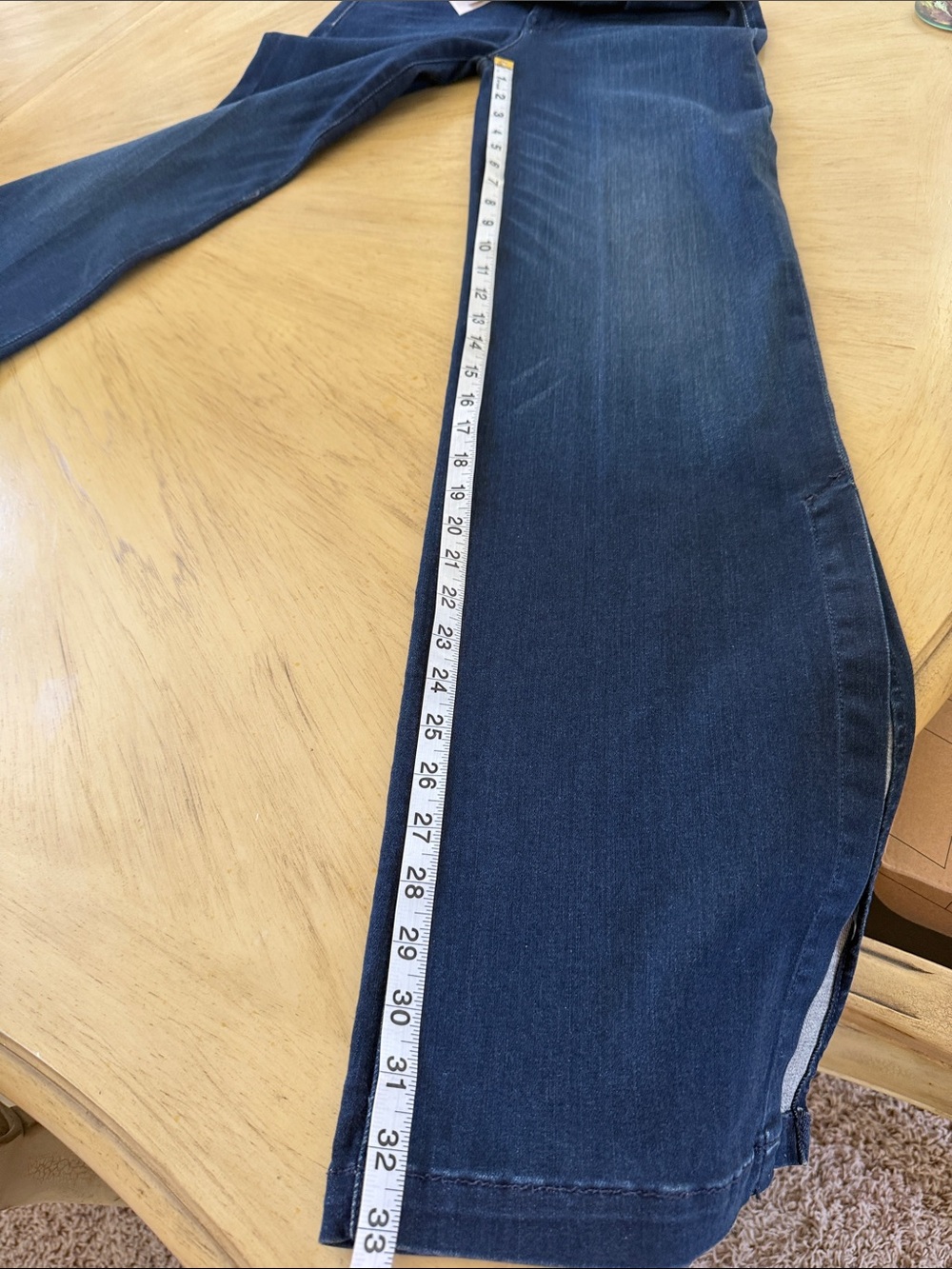 MOTHER Dark Indigo Wide Leg Jeans - Picture 10 of 10